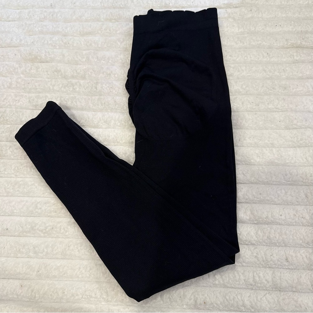 Temu Women’s Black Maternity Leggings